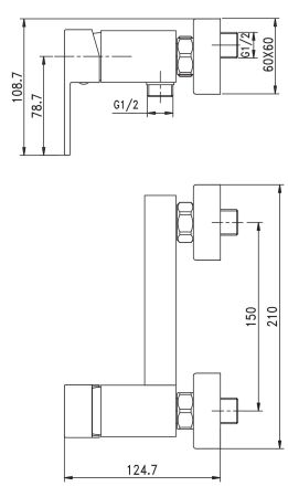 Смеситель для душа Aquanet Blanco AF420-30W, артикул AF420-30W