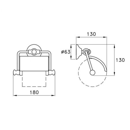 Stella Roma Держатель туалетной бумаги настенный с деревянным роликом 1032 цвет: хром, артикул RM 10014 CR00