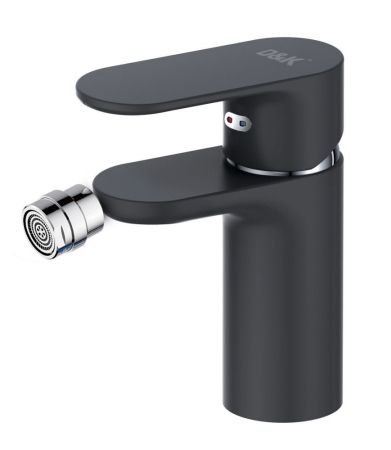 Смеситель для биде D&K Durer Bayern Black (DA1252205) чёрная тефлоновая поверхность, артикул DA1252205