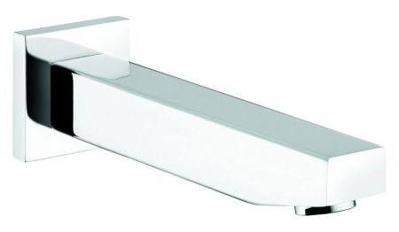 Emmevi, квадратный излив для внутристенного смесителя, цвет зачищенный никель