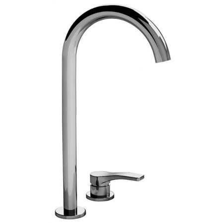 Fantini AL/23 Смеситель для раковины, 2 отв., излив 160мм, цвет: хром