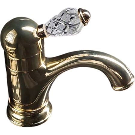 Смеситель для умывальника CRYSTAL, золото_Комплект, артикул 281-CRST