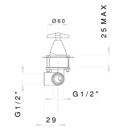 Nicolazzi Star  Удаленное управление, цвет хром, артикул C4824CRA1