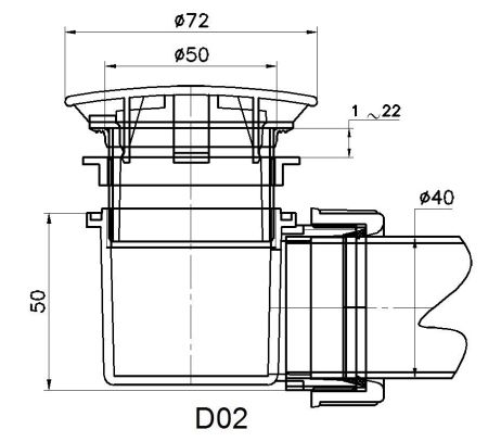 Сифон для душевых поддонов RGW Velplex QYD-02, артикул 18241102-01