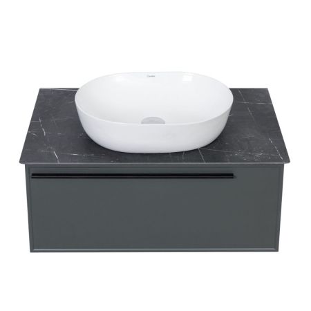 Тумба под раковину подвесная La Fenice Elba FNC-01-ELB-G-90, серо-зеленая, артикул FNC-01-ELB-G-90