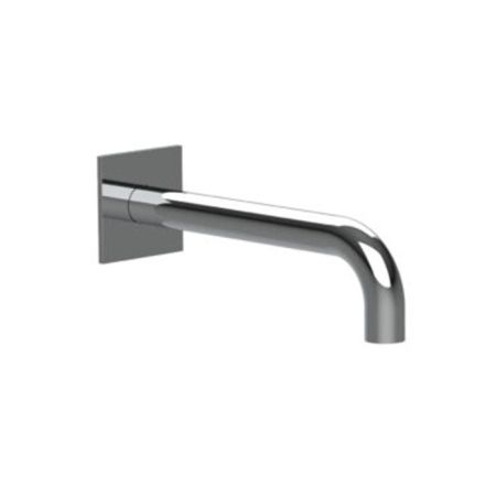 Излив, Almar, Waterfalls, настенный, вынос излива, мм-240, стандарт подводки-1/2", с квадратным отражателем,  цвет-хром, артикул E098011.CR