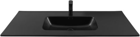 Раковина Aquanet Flat 120 черная матовая