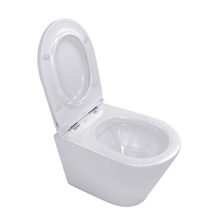 Унитаз подвесной Maretti Florenza безободковый с микролифтом, FL10PBM97-844, белый, артикул FL10PBM97-844