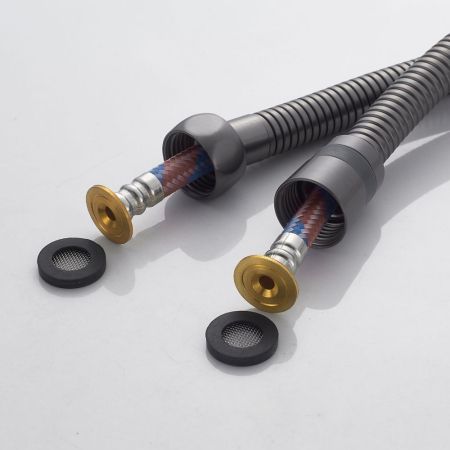 Гигиенический душ со смесителем Shevanik S6805T, оружейная сталь