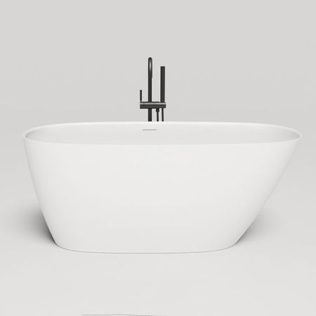 Salini SOFIA Ванна отдельностоящая 1500x750x605мм, донный клапан "Up&Down", сифон,  слив-перелив, мат-л: S-Stone, матовый , белый. Фурнитура: белая, артикул 102528M