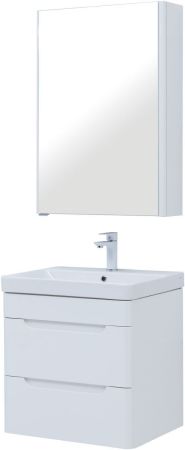 Мебель для ванной Aquanet София 60 белый глянец (2 ящика)