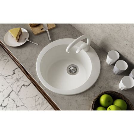 Кухонная мойка Dr. Gans ГАЛА 25.010.B0510.401, белый, артикул 25.010.B0510.401