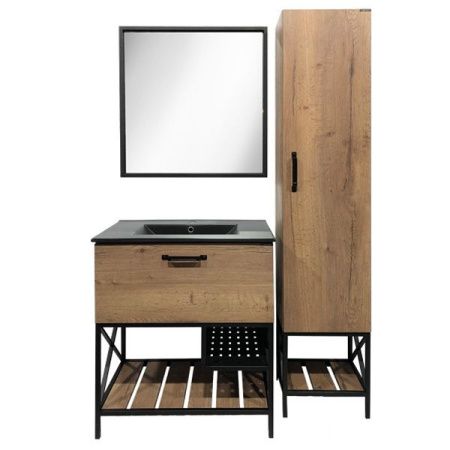 Зеркало Comforty Бредфорд 75 4149062 Черное