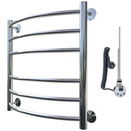 Электрический полотенцесушитель Тругор Приоритет 2 элТЭН 60x40 Хром, артикул Приоритет2/элТЭН6040
