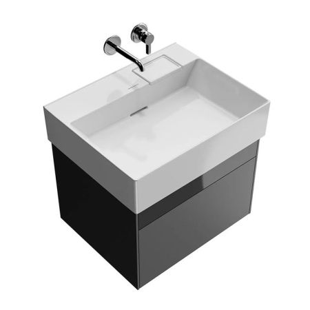 Тумба LOGICA подвесная 2 ящика 60 см, стальной серый, артикул LOG.60.2\ST