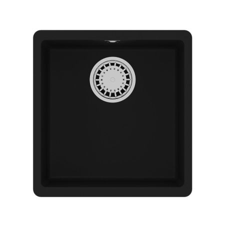 Кухонная мойка Lemark SINARA 400-U подстольного монтажа из кварцгранита цвет: Антрацит  (9910061), артикул 9910061