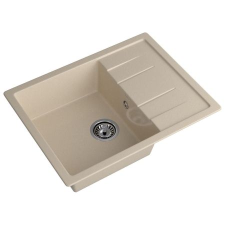 Кухонная мойка GranFest QUADRO 650L, кашемир, артикул Q-650L кашемир