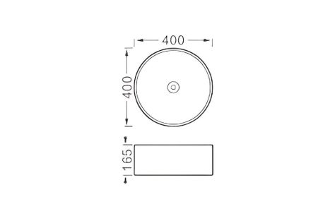 Раковина накладная для установки на столешницу AQUATEK AQ5118-MB 400*400*165, матовый черный, артикул AQ5118-MB