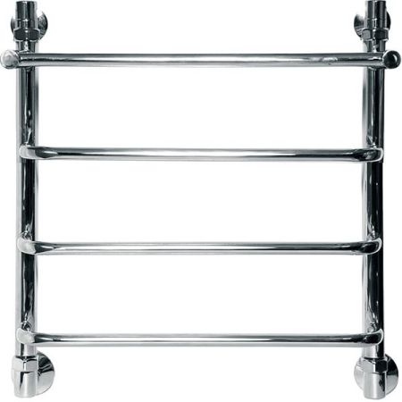 Водяной полотенцесушитель Ника Quadro Л90/ВП 50x50 с полкой Хром, артикул Л90*/ВП 50x50