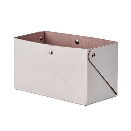 ADJ Коробочка MIU для чайных пакетов, 7x17xH8 см., цвет: устричный/пепельная роза, артикул 0050.02/07