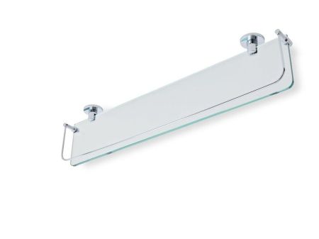 Stil Haus Medea, стеклянная полка с ограждением, цвет хром