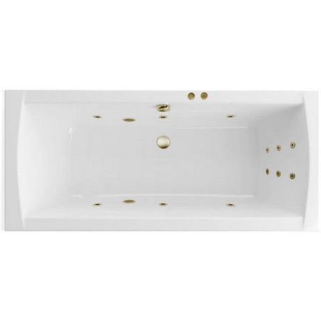 Ванна EXCELLENT Aquaria Lux 180x80 "LINE" (бронза), артикул WAEX.AQU18.LINE.BR