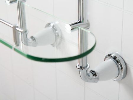 Полка стеклянная двойная подвесная ART&MAX BIANCHI AM-E-2611-D, артикул AM-E-2611-D-Br