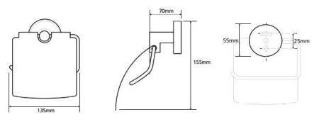 Держатель для туалетной бумаги Bemeta Trend-i 104112018 Хром/Белый, артикул 104112018