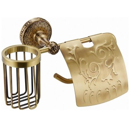 Держатель освежителя воздуха и туалетной бумаги ZorG BR AZR 20 BR Бронза, артикул AZR 20 BR