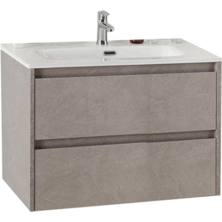 Тумба под раковину BelBagno KRAFT 39-800/390-2C-SO-PG подвесная Pietra Grigio