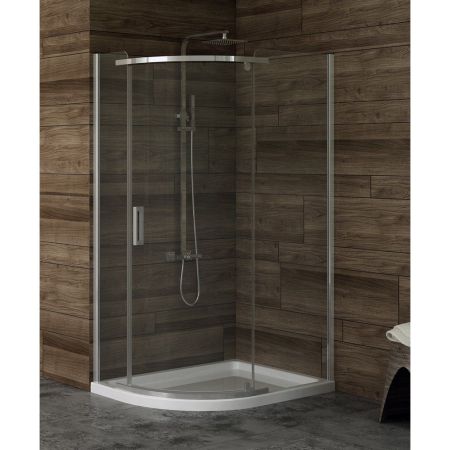 Душевое ограждение NEW TRENDY NEW KOMFORT 100x80x195 K-0439 (хром), артикул K-0439