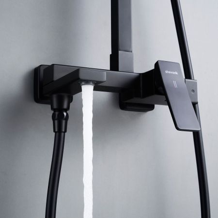 Душевая система Shevanik S4636H, черный, артикул S4636H