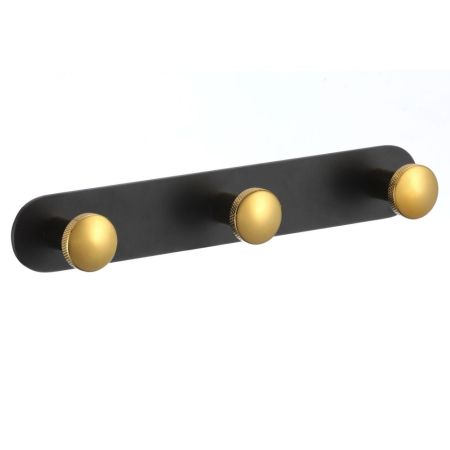 Планка с крючками Savol S-002173HB, черный/золото, артикул S-002173HB