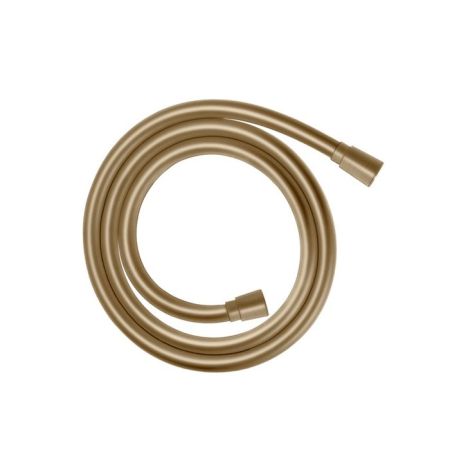 Шланг для душа, Hansgrohe, Isiflex, длина шланга, мм-1600, материал-пластик, стандарт подвода воды-1/2", цвет-шлифованная бронза, с защитой от изломов, артикул 28276140