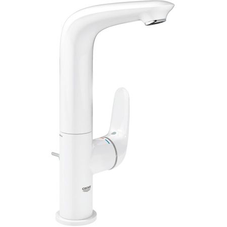 Смеситель для раковины GROHE Eurostyle с донным клапаном, белая луна (23718LS3), артикул 23718LS3