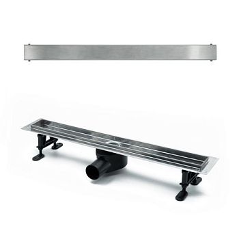 Душевой лоток (двухсторонняя решетка) TIMO Drain Protect DP20900-PG20900, сатин