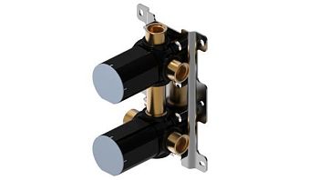 Oioli, внутренняя часть с боксом к встраиваемому в стену смесителю для душа на 2 потребителя