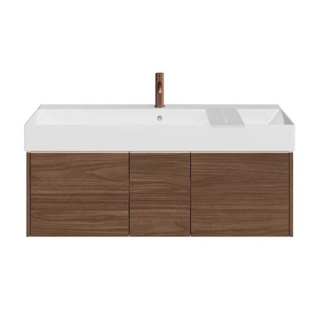 Тумба GRANDE подвесная 120, 3 ящика, структурированный орех, артикул GR.120.3\SNUT