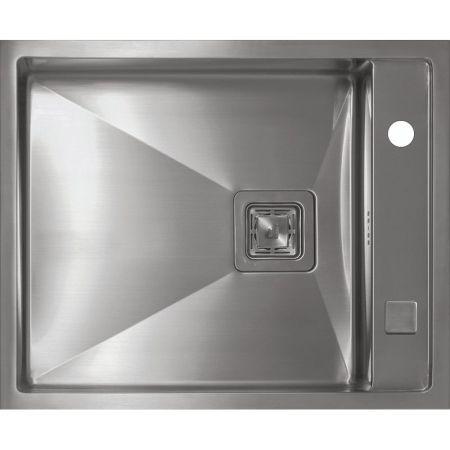 Мойка Seaman Eco Marino SMB-610XSQ, два отверстия (Ø35мм), комплектация с вентиль-автоматом, артикул SMB-610XSQ.B