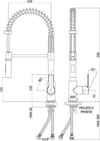 Смеситель для кухни Paffoni Red RED179CR, артикул RED179CR
