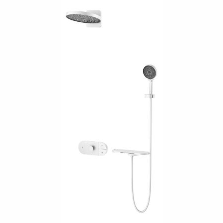 Душевой комплект Futura VSFW-2F12TMW термостатический встраиваемый, 3 режима, белый матовый, артикул VSFW-2F12TMW