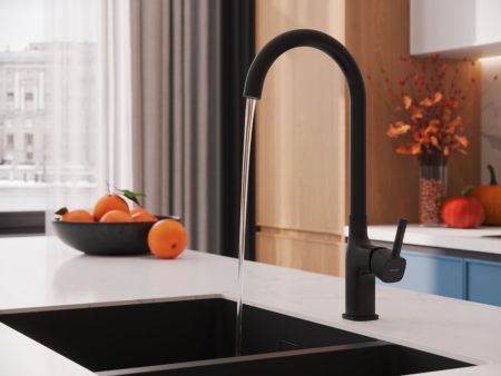 Смеситель для кухни Cersanit ELIO однорычажный черный (68261), артикул 68261