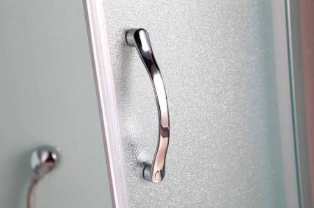 Душевая кабина Erlit Comfort ER3509TPF 90x90 с гидромассажем задняя стенка Белая стекло матовое