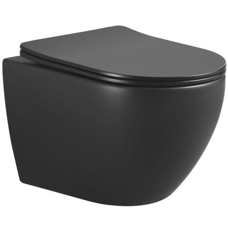 Унитаз подвесной NERO с крышкой ультра слим и микролифтом_Комплект