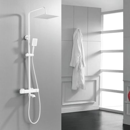 Душевая система c термостатом Shevanik S3096C, белый