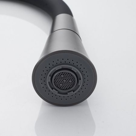 Смеситель для кухни с гибким изливом Raffine F313T-3, оружейная сталь