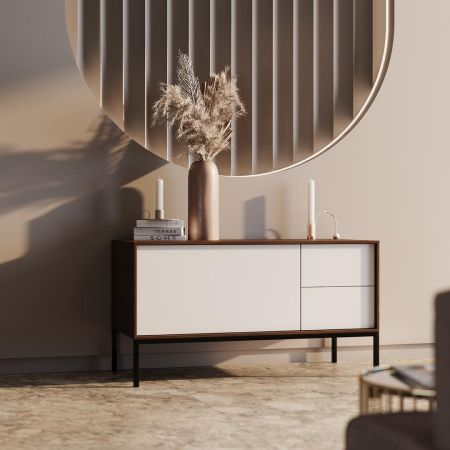 Тумба ATOLLO напольная/подвесная с ящиками 110, белая матовая, артикул AT.110\WHT.M