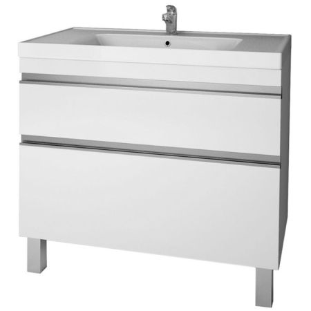 Тумба Grace Plus 90, белый лак, 2 ящ