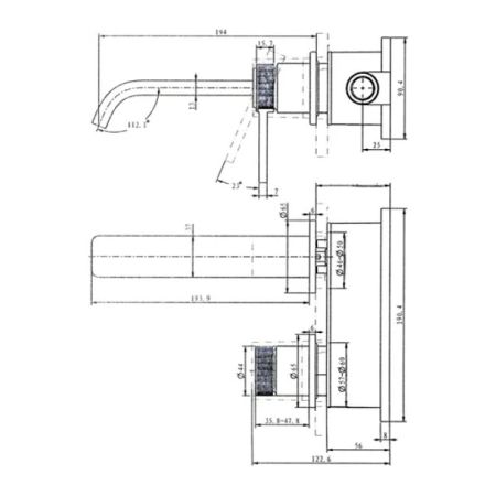 Смеситель для раковины SMARTFLOW SMF0102-R01BK, черный