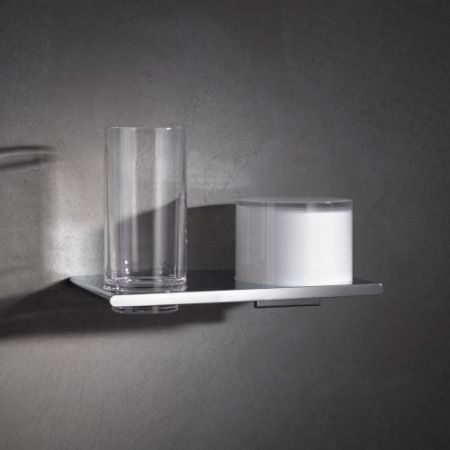 держатель со стаканом и дозатором Keuco Edition 400 11553 019000 Хром, артикул 11553019000